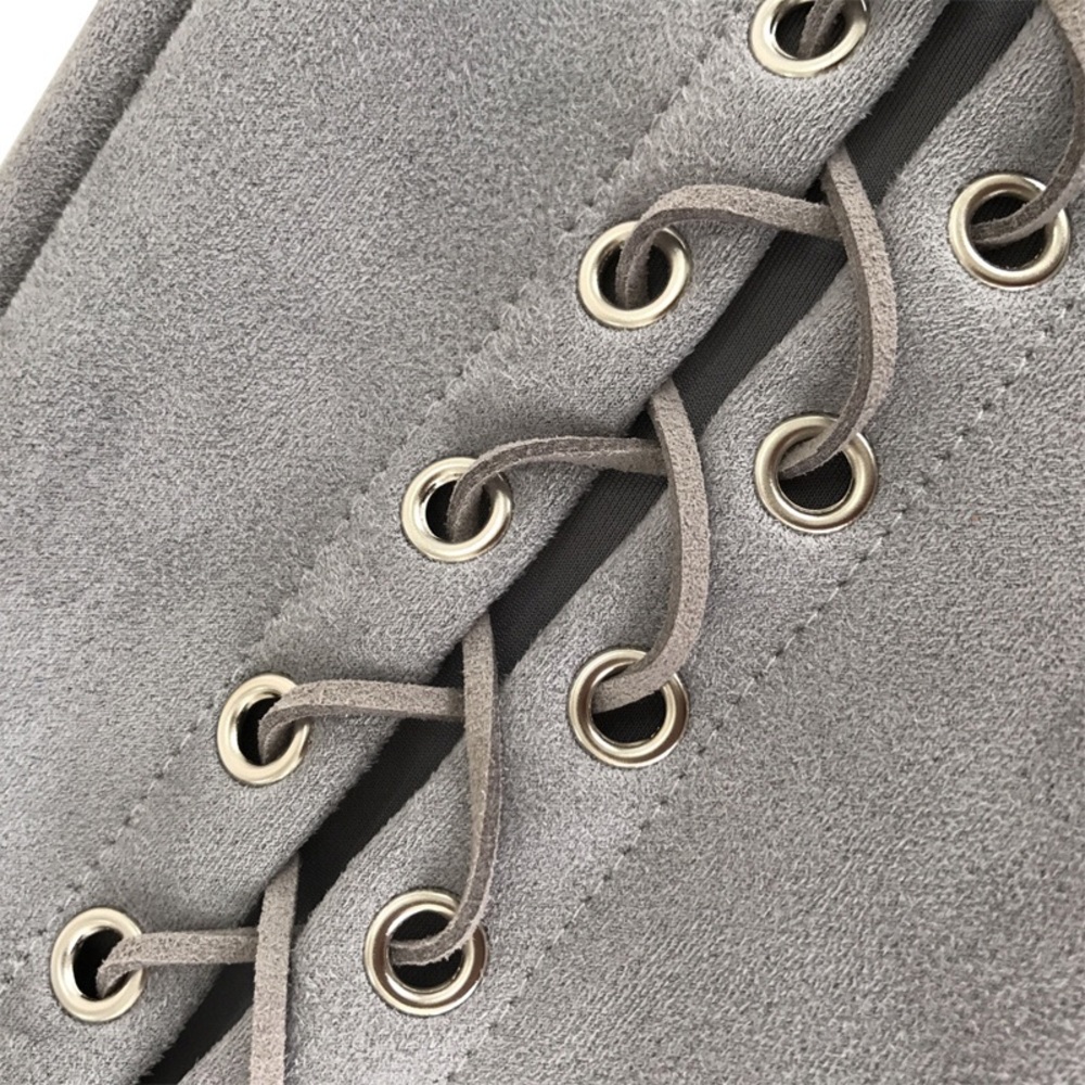 NEW! Suede Lace-up Pants - Picture 3 of 6